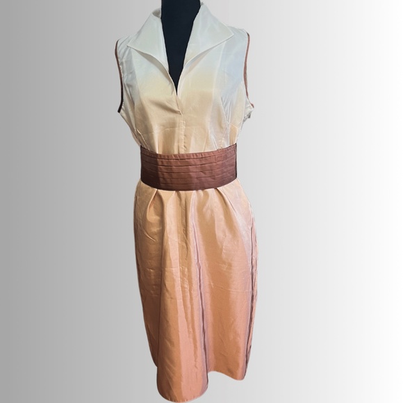 Mother of the Bride Silk dress - size 10 - 3 Color Gradient - 0048LR-4 - Picture 1 of 9